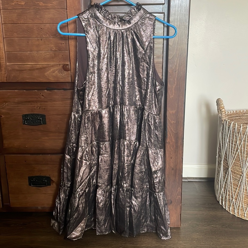 Super cool metallic dress